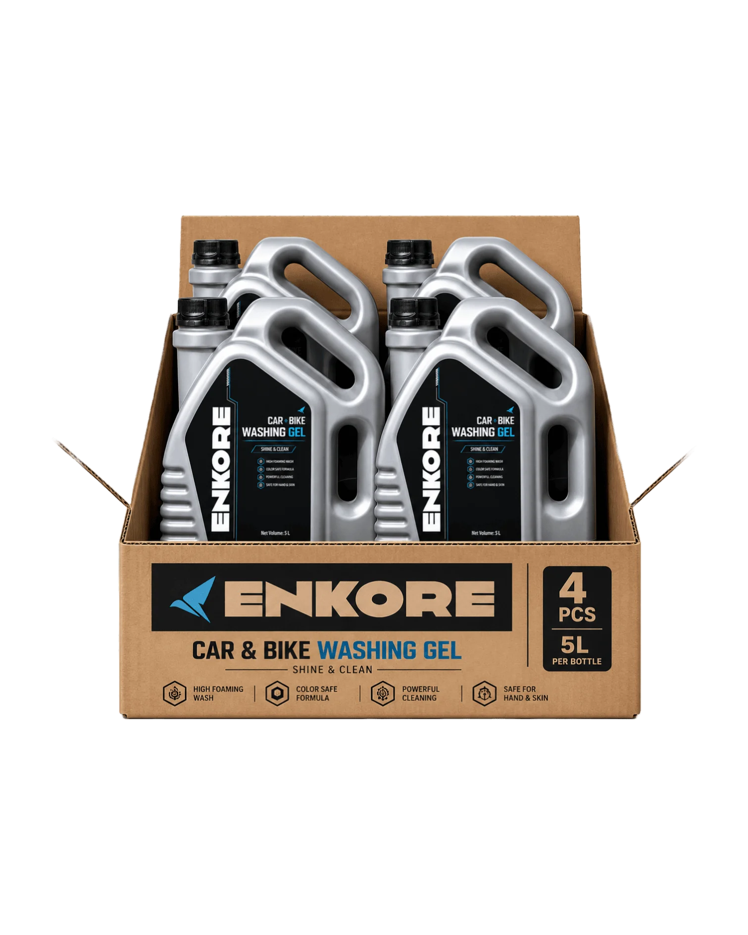 ENKORE Washing Gel Combo, 4x 5L