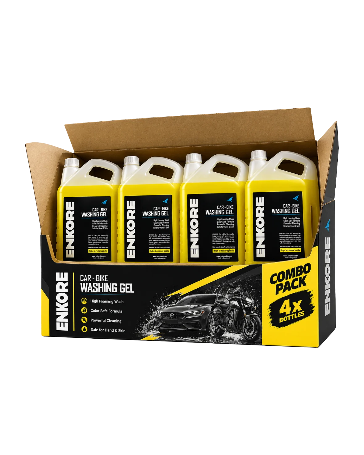 ENKORE Washing Gel Combo, 4x 5L